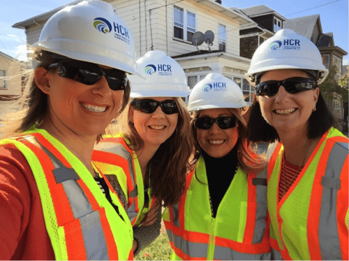 construction crew in hardhats